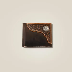 Outlet Filigree Corner Bifold Wallet Herren Geldbörsen