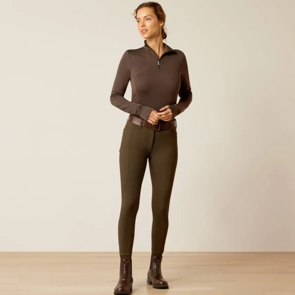 Discount Gridwork 1/4 Zip Baselayer Damen Oberteile & T-Shirts