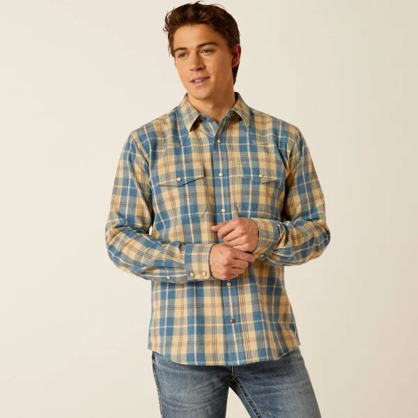 Discount Harlem Retro Fit Western Shirt Herren Westernhemden | Oberteile & T-Shirts