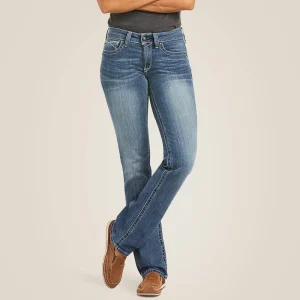 Best R.E.A.L. Mid Rise Icon Stackable Straight Leg Jean Damen Denim | Denim