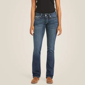 Cheap R.E.A.L. Mid Rise Stretch Ivy Stackable Straight Leg Jean Damen Denim | Denim