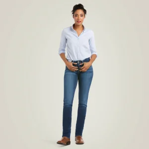 Online R.E.A.L. Perfect Rise Abby Straight Jean Damen Denim | Denim