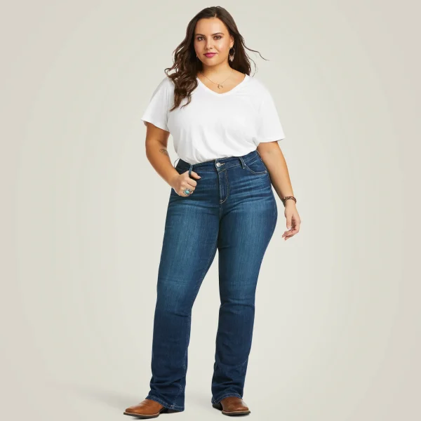 Online R.E.A.L. Perfect Rise Abby Straight Jean Damen Denim | Denim