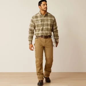 New Rebar Flannel DuraStretch Work Shirt Herren Tops & T-Shirts | Work