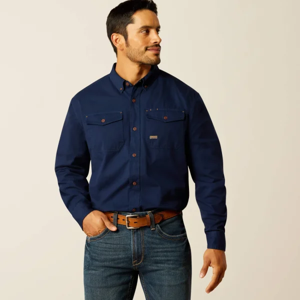 Clearance Rebar Washed Twill Work Shirt Herren Tops & T-Shirts | Work