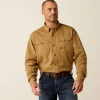 Fashion Rebar Washed Twill Work Shirt Herren Tops & T-Shirts | Work