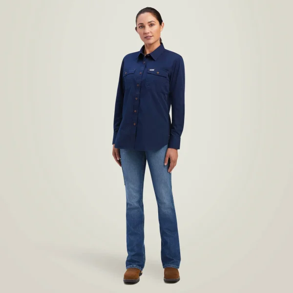 Store Rebar Washed Twill Work Shirt Damen Tops & T-Shirts | Work