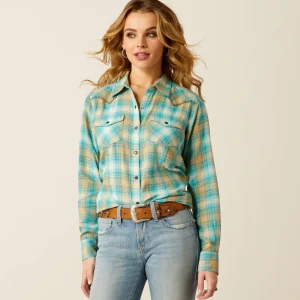 Flash Sale Roping Plaid Western Shirt Damen Westernhemden | Oberteile & T-Shirts